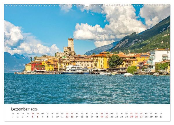 Produktbild: Malcesine am Gardasee (Wandkalender 2026 DIN A2 quer), CALVENDO Monatskalender