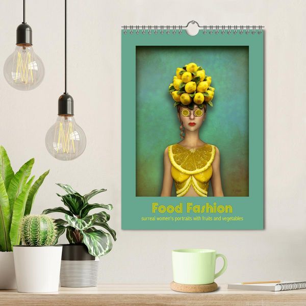 Produktbild: Food Fashion - surreal women's portraits with fruit and vegetable (Wall Calendar 2026 DIN A4 portrait), CALVENDO 12 Month Wall Calendar