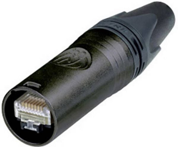 Produktbild: Neutrik etherCON Steckerverbinder NE8MX6-B-T Stecker, gerade Polzahl Sensoren 8P8C Schwarz 1 St.