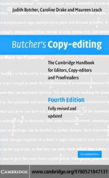 Produktbild: Butcher's Copy-editing