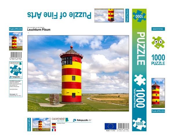 Produktbild: CALVENDO Puzzle Leuchtturm Pilsum | 1000 Teile Lege-Gr&ouml;&szlig;e 64x48cm Foto-Puzzle f&uuml;r gl&uuml;ckliche Stunden