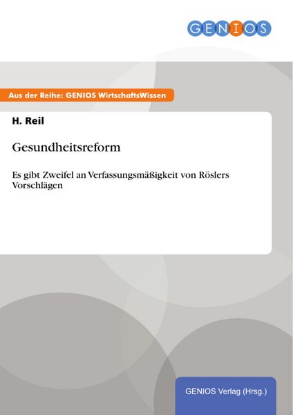Produktbild: Gesundheitsreform
