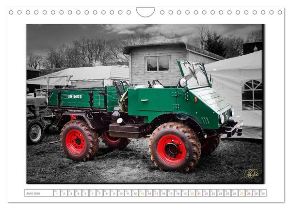 Produktbild: Oldtimer - nostalgische Traktoren und Lastwagen (Wandkalender 2026 DIN A4 quer), CALVENDO Monatskalender