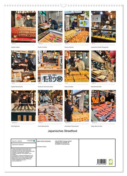 Produktbild: Japanisches Streetfood (Wandkalender 2026 DIN A2 hoch), CALVENDO Monatskalender