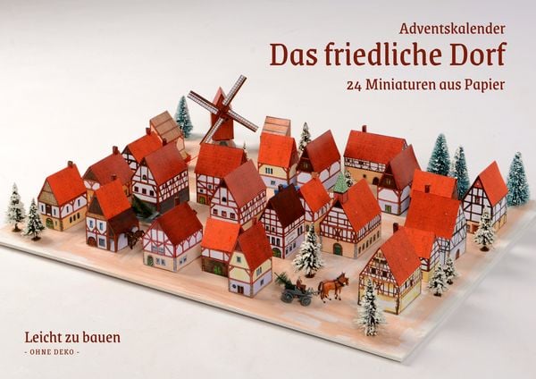 Produktbild: Das friedliche Dorf - Papiermodell