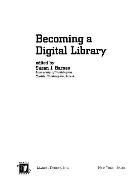 Produktbild: Becoming a Digital Library