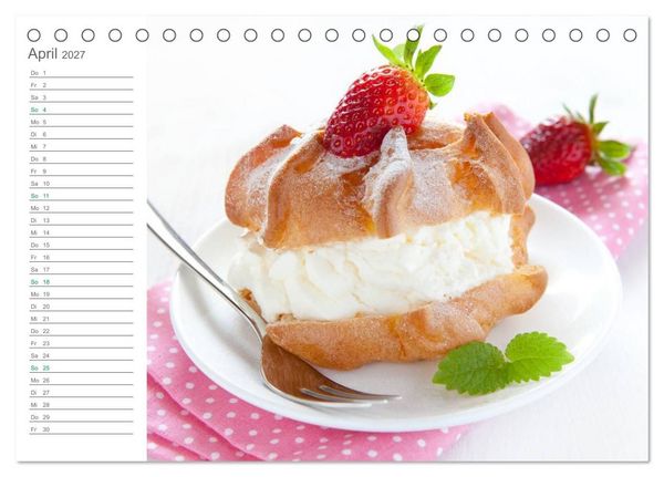 Produktbild: Mhhh... Kuchenzeit Mein K&uuml;chenplaner (Tischkalender 2027 DIN A5 quer), CALVENDO Monatskalender