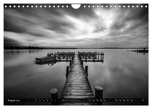 Produktbild: Dramatik in SW (Wandkalender 2026 DIN A4 quer), CALVENDO Monatskalender