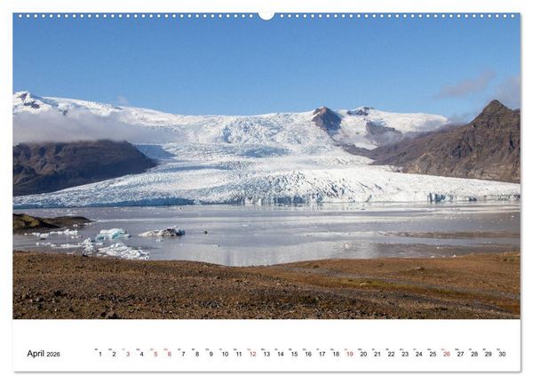 Produktbild: ISLAND Atemberaubende Natur aus Feuer und Eis (hochwertiger Premium Wandkalender 2026 DIN A2 quer), Kunstdruck in Hochglanz