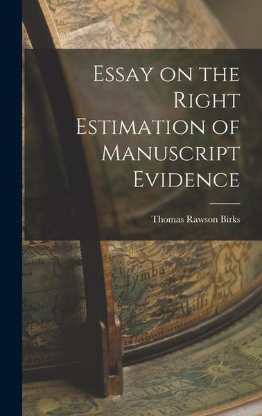 Produktbild: Essay on the Right Estimation of Manuscript Evidence