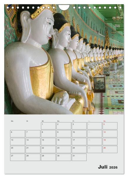 Produktbild: BUDDHA - Das sanfte L&auml;cheln (Wandkalender 2026 DIN A4 hoch), CALVENDO Monatskalender