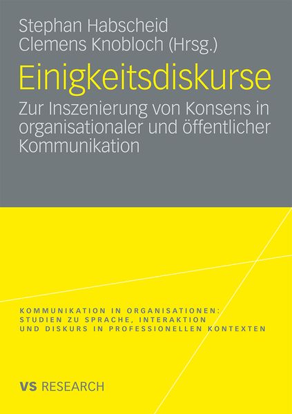 Produktbild: Einigkeitsdiskurse