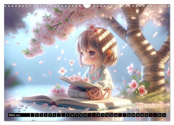 Produktbild: Anime Seasons: Ein Kalender voller lebendiger Manga-Szenen (Wandkalender 2026 DIN A3 quer), CALVENDO Monatskalender