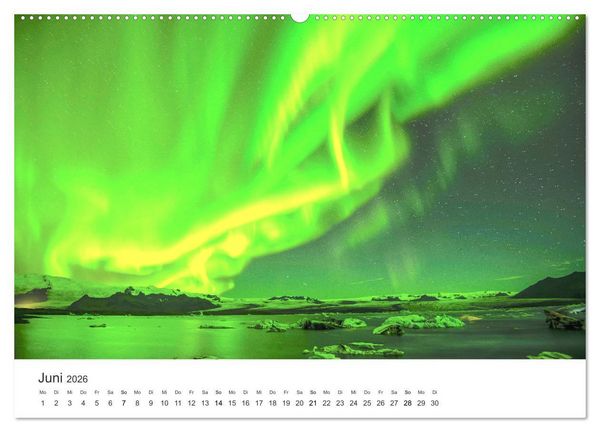 Produktbild: Nordlichter - ein beeindruckendes Schauspiel. (hochwertiger Premium Wandkalender 2026 DIN A2 quer), Kunstdruck in Hochglanz