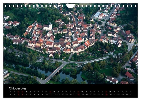 Produktbild: Hohenlohe von oben (Wandkalender 2026 DIN A4 quer), CALVENDO Monatskalender