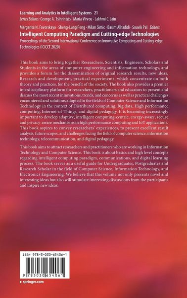 Produktbild: Intelligent Computing Paradigm and Cutting-edge Technologies