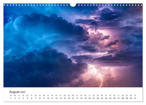 Produktbild: Gewitter - atemberaubende Naturschauspiele (Wandkalender 2027 DIN A3 quer), CALVENDO Monatskalender