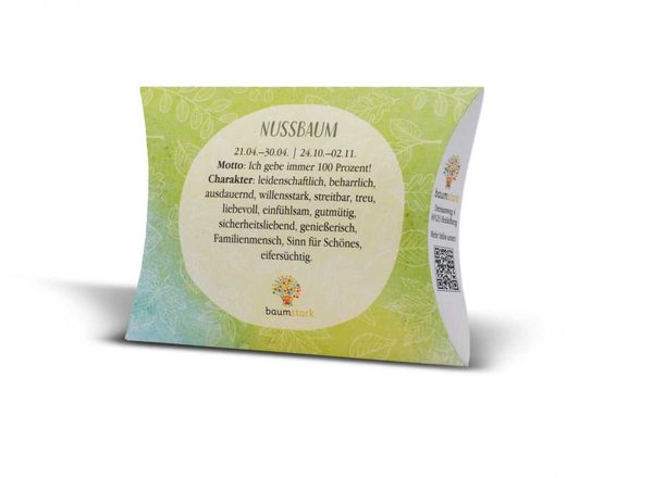 Produktbild: Handschmeichler Nussbaum 45mm mit Baumhoroskop