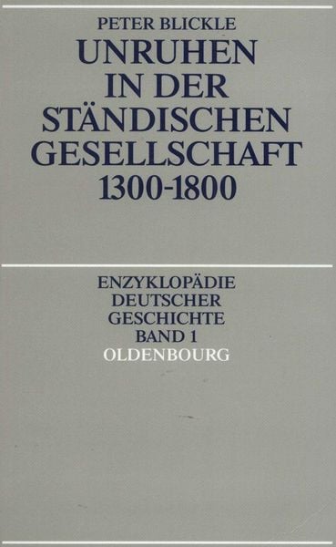 Produktbild: Unruhen in der st&auml;ndischen Gesellschaft 1300-1800