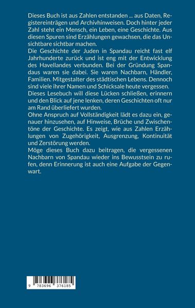 Produktbild: Juden in Spandau - vergessene Nachbarn