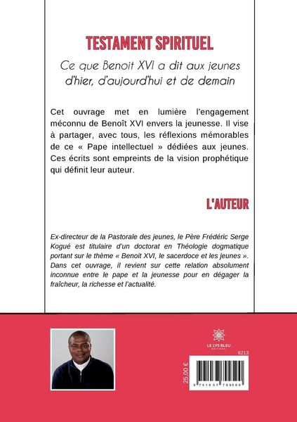 Produktbild: Fr&eacute;d&eacute;ric Serge Kogu&eacute;: Testament spirituel