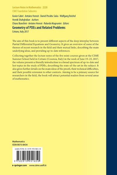 Produktbild: Geometry of PDEs and Related Problems