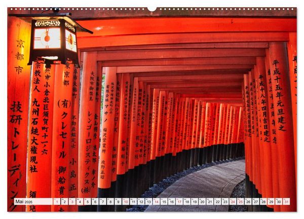 Produktbild: Kyoto Impressionen (hochwertiger Premium Wandkalender 2026 DIN A2 quer), Kunstdruck in Hochglanz