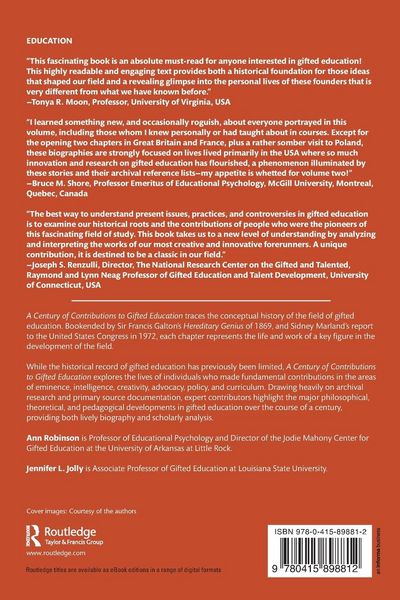 Produktbild: A Century of Contributions to Gifted Education