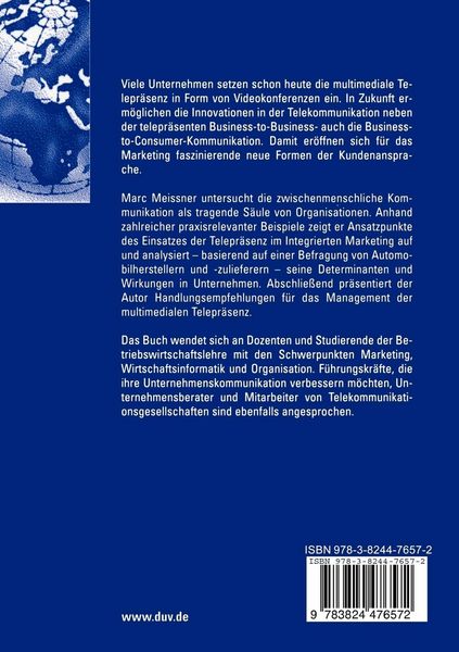 Produktbild: Multimediale Telepr&auml;senz im Marketing