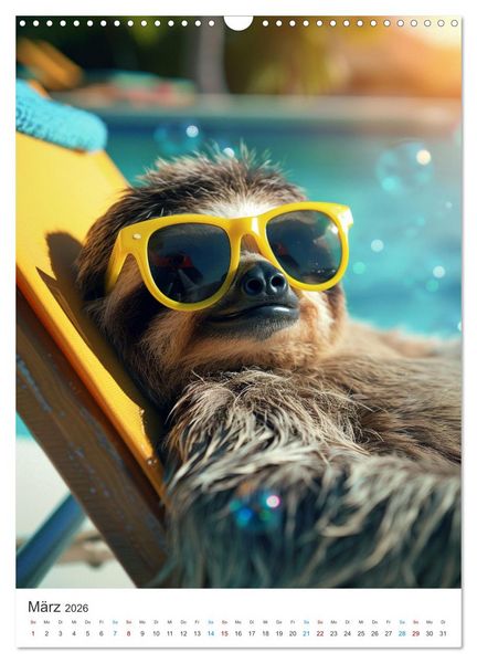Produktbild: Tierische Sommerfreunde (Wandkalender 2026 DIN A3 hoch), CALVENDO Monatskalender