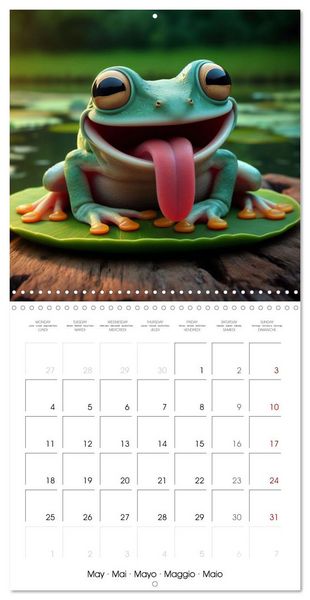 Produktbild: Joie animale - Une ann&eacute;e de sourires et d'&eacute;nergie positive (Calendrier mural carr&eacute; 2026 30x30 cm) Calendrier double avec une page pour vos prises de notes