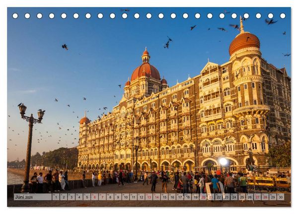 Produktbild: Indien: Tempel, Pal&auml;ste und Grabm&auml;ler (Tischkalender 2026 DIN A5 quer), CALVENDO Monatskalender