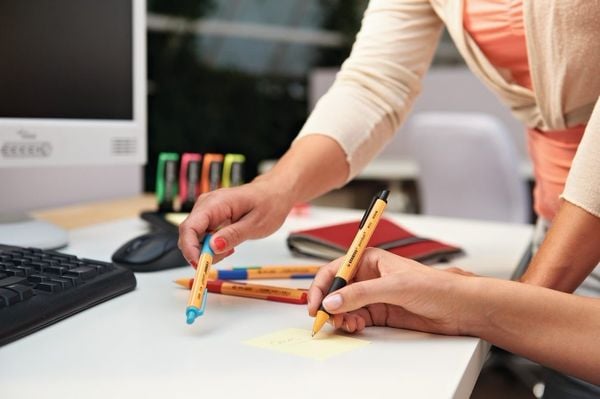 Druck-Kugelschreiber - STABILO pointball - Einzelstift - blau