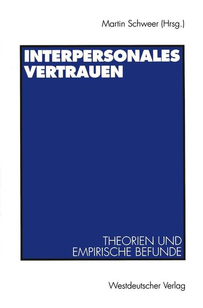 Produktbild: Interpersonales Vertrauen