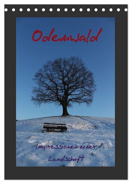Produktbild: Odenwald - Impressionen einer Landschaft (Tischkalender 2026 DIN A5 hoch), CALVENDO Monatskalender