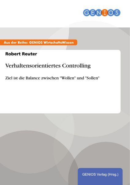 Produktbild: Verhaltensorientiertes Controlling