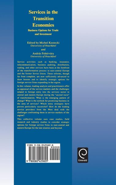 Produktbild: Services in the Transition Economies