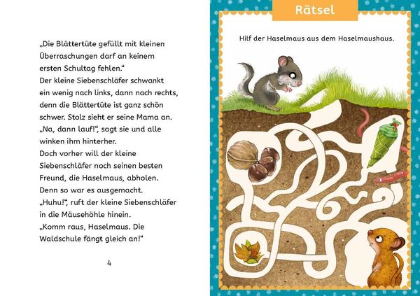 Produktbild: Kleine Lesehelden: Der kleine Siebenschläfer kommt in die Schule
