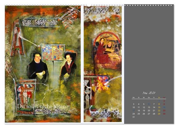 Produktbild: Luther im Netz (hochwertiger Premium Wandkalender 2027 DIN A2 quer), Kunstdruck in Hochglanz