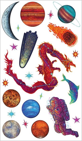 Produktbild: Cool, Cosmic Tattoo Stars and Planets