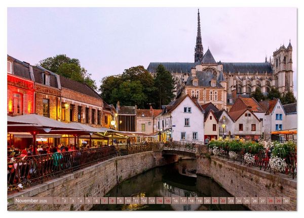 Produktbild: Amiens. Die leise Sch&ouml;nheit Nordfrankreichs (hochwertiger Premium Wandkalender 2026 DIN A2 quer), Kunstdruck in Hochglanz