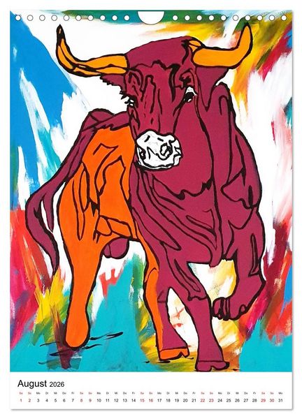 Produktbild: Pop Art Animals - Atelier Zippo (Wandkalender 2026 DIN A4 hoch), CALVENDO Monatskalender