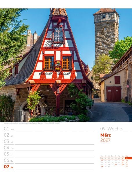 Produktbild: Malerisches Deutschland Wochenplaner Kalender 2027