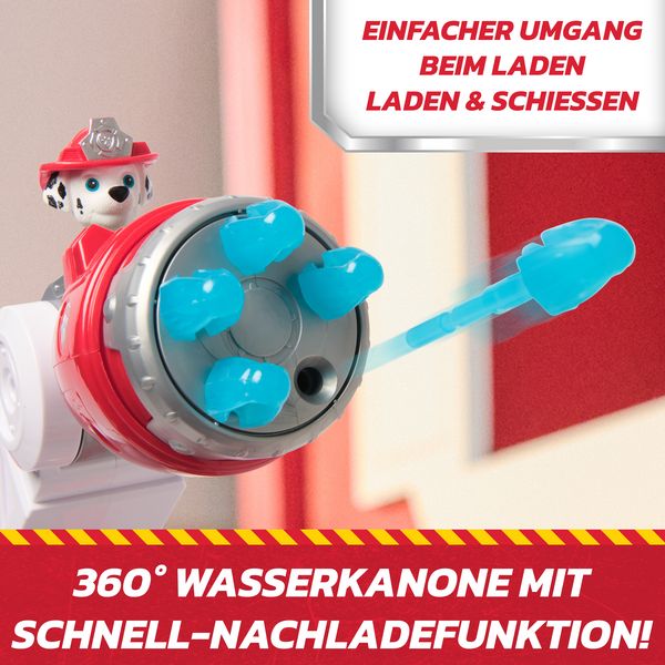 Produktbild: PAW Patrol Fire Rescue - Marshalls Deluxe Feuerwehr-Truck, 50 cm lang, mit Marshall Hundefigur