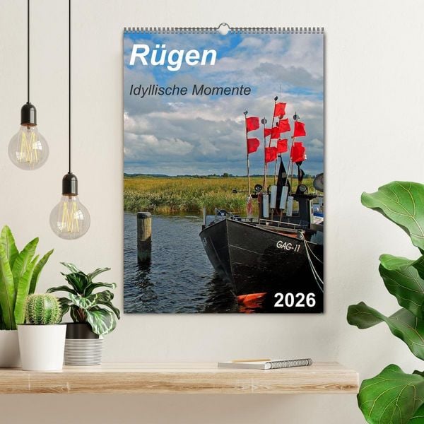 Produktbild: R&uuml;gen-Idyllische Momente (Wandkalender 2026 DIN A2 hoch), CALVENDO Monatskalender