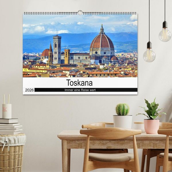 Produktbild: Toskana - Immer eine Reise wert (Wandkalender 2026 DIN A2 quer), CALVENDO Monatskalender