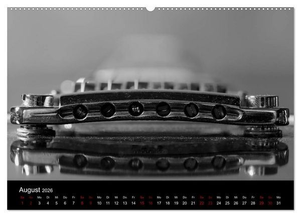 Produktbild: Regelwerke - Details alter E-Gitarren (Wandkalender 2026 DIN A2 quer), CALVENDO Monatskalender