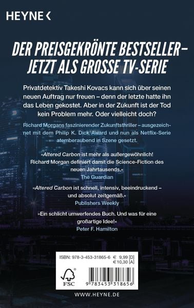 Produktbild: Altered Carbon - Das Unsterblichkeitsprogramm