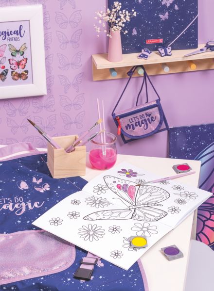 Produktbild: Brunnen Brustbeutel Magic Butterfly &brvbar; rosarot/lila