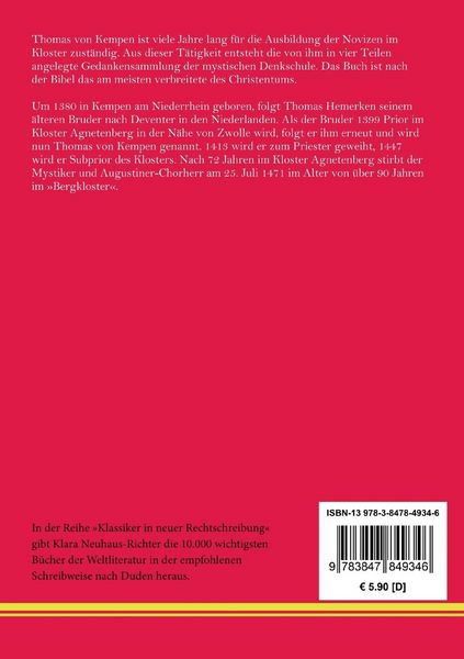 Produktbild: Die Nachfolge Christi